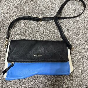 Kate Spade Black and Blue Crossbody Bag
